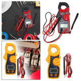 Maxbell Digital Clamp Meter Multimeter Tester Practical Tool Sturdy DC Multimeter Red Black
