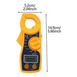 Maxbell Digital Clamp Meter Multimeter Tester Practical Tool Sturdy DC Multimeter Orange Black