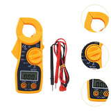 Maxbell Digital Clamp Meter Multimeter Tester Practical Tool Sturdy DC Multimeter Orange Black