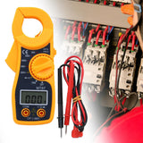 Maxbell Digital Clamp Meter Multimeter Tester Practical Tool Sturdy DC Multimeter Orange Black