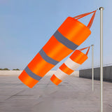 Maxbell 2Pcs Windsock Wind Measurement Sock Wind Indicator for Yard Airport Windsock 0.8 Meter
