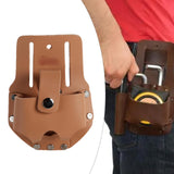 Maxbell Tape Measure Waist Bag Leather Tool Pouch for Work Shop Car Carpenter