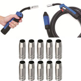 Maxbell 10 Pieces 15AK Welding Torch Nozzle Replace Professional 14AK Conical Nozzle