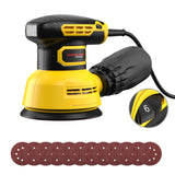 Maxbell Random Orbital Sander Tool Sanding 16Pcs Sandpapers for Marble Iron Car Body
