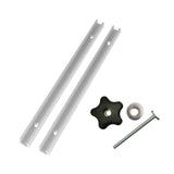 Maxbell T Track Miter Track Jig Kit Easily Install Lightweight Universal Accessories Silvery