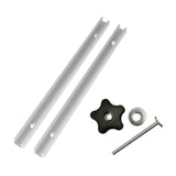 Maxbell T Track Miter Track Jig Kit Easily Install Lightweight Universal Accessories Silvery