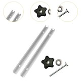 Maxbell T Track Miter Track Jig Kit Easily Install Lightweight Universal Accessories Silvery