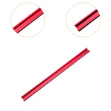 Maxbell Woodworking T Track Universal Replaces Accessories Easy to Install Connector 60 cmx3 cm Red