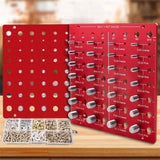 Maxbell Nut and Bolt Thread Checker Square and Metric Bolt Identifier Board