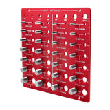Maxbell Nut and Bolt Thread Checker Square and Metric Bolt Identifier Board