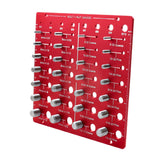 Maxbell Nut and Bolt Thread Checker Square and Metric Bolt Identifier Board