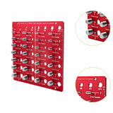 Maxbell Nut and Bolt Thread Checker Square and Metric Bolt Identifier Board
