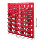 Maxbell Nut and Bolt Thread Checker Square and Metric Bolt Identifier Board