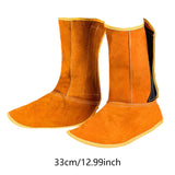 Maxbell Welding Safety Boot Covers 1 Pair High Performance PU Leather Welding Spats