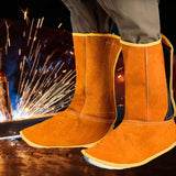 Maxbell Welding Safety Boot Covers 1 Pair High Performance PU Leather Welding Spats
