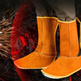 Maxbell Welding Safety Boot Covers 1 Pair High Performance PU Leather Welding Spats