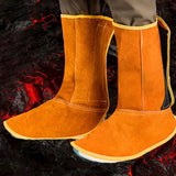 Maxbell Welding Safety Boot Covers 1 Pair High Performance PU Leather Welding Spats