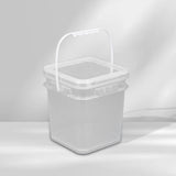 Maxbell 4L Square Bucket Heavy Duty for Construction Car Washing Garage Organization Transparent