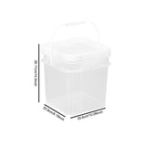 Maxbell 10L Square Bucket for Outdoor Picnics Home Improvement Garage Organization