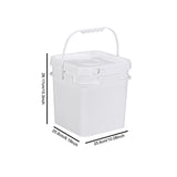 Maxbell 10L Square Bucket for Outdoor Picnics Home Improvement Garage Organization