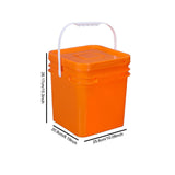 Maxbell 10L Square Bucket for Outdoor Picnics Home Improvement Garage Organization