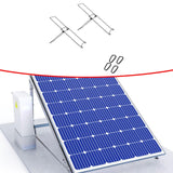 Maxbell Foldable Solar Board Holders Easy to Use Sturdy Accessories for Outdoor 2pcs