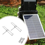 Maxbell Foldable Solar Board Holders Easy to Use Sturdy Accessories for Outdoor 2pcs