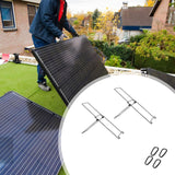 Maxbell Foldable Solar Board Holders Easy to Use Sturdy Accessories for Outdoor 2pcs