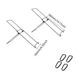 Maxbell Foldable Solar Board Holders Easy to Use Sturdy Accessories for Outdoor 2pcs