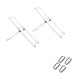 Maxbell Foldable Solar Board Holders Easy to Use Sturdy Accessories for Outdoor 2pcs
