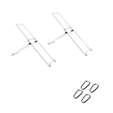 Maxbell Foldable Solar Board Holders Easy to Use Sturdy Accessories for Outdoor 2pcs