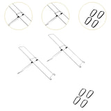 Maxbell Foldable Solar Board Holders Easy to Use Sturdy Accessories for Outdoor 2pcs