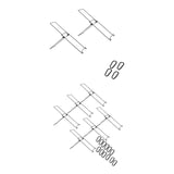 Maxbell Foldable Solar Board Holders Easy to Use Sturdy Accessories for Outdoor 2pcs