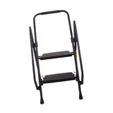 Maxbell 2 Step Ladder Anti Slip Pedal with Handgrip Heavy Duty for Home Kitchen