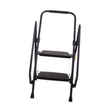 Maxbell 2 Step Ladder Anti Slip Pedal with Handgrip Heavy Duty for Home Kitchen