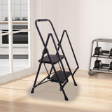 Maxbell 2 Step Ladder Anti Slip Pedal with Handgrip Heavy Duty for Home Kitchen