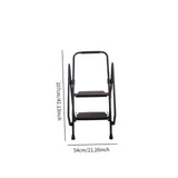 Maxbell 2 Step Ladder Anti Slip Pedal with Handgrip Heavy Duty for Home Kitchen