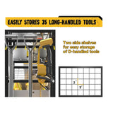 Maxbell Garden Tool Organizer with Storage Hooks Metal Tool Shelf for Shed Home