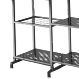 Maxbell Garden Tool Organizer with Storage Hooks Metal Tool Shelf for Shed Home