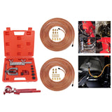 Maxbell Generic 25ft 3/16 1/4 Copper Coated Brake Line Kit Auto Car Flaring Tool Kit