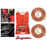 Maxbell Generic 25ft 3/16 1/4 Copper Coated Brake Line Kit Auto Car Flaring Tool Kit