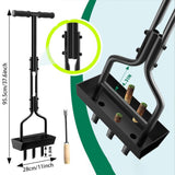 Maxbell Lawn Aerator Coring Tool Anti Slip Grip 37.6x11inch Sturdy with 3 Core Tines
