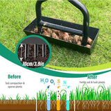 Maxbell Lawn Aerator Coring Tool Anti Slip Grip 37.6x11inch Sturdy with 3 Core Tines