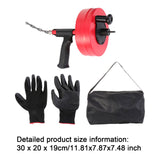 Maxbell Plumbing Snake Drain Auger Set Pipe Drain Clog Remover for Drainage Pipe Tub