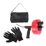 Maxbell Plumbing Snake Drain Auger Set Pipe Drain Clog Remover for Drainage Pipe Tub