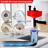 Maxbell Plumbing Snake Drain Auger Set Pipe Drain Clog Remover for Drainage Pipe Tub