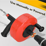 Maxbell Plumbing Snake Drain Auger Set Pipe Drain Clog Remover for Drainage Pipe Tub
