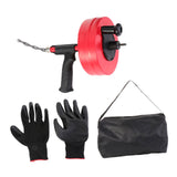 Maxbell Plumbing Snake Drain Auger Set Pipe Drain Clog Remover for Drainage Pipe Tub
