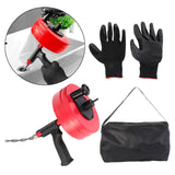 Maxbell Plumbing Snake Drain Auger Set Pipe Drain Clog Remover for Drainage Pipe Tub