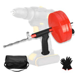 Maxbell Plumbing Snake Drain Auger Set Pipe Drain Clog Remover for Drainage Pipe Tub